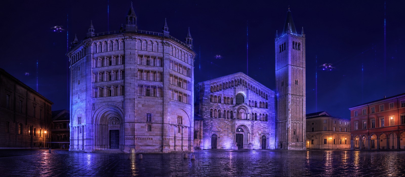 Battistero di Parma, Parma, in stile futuristico