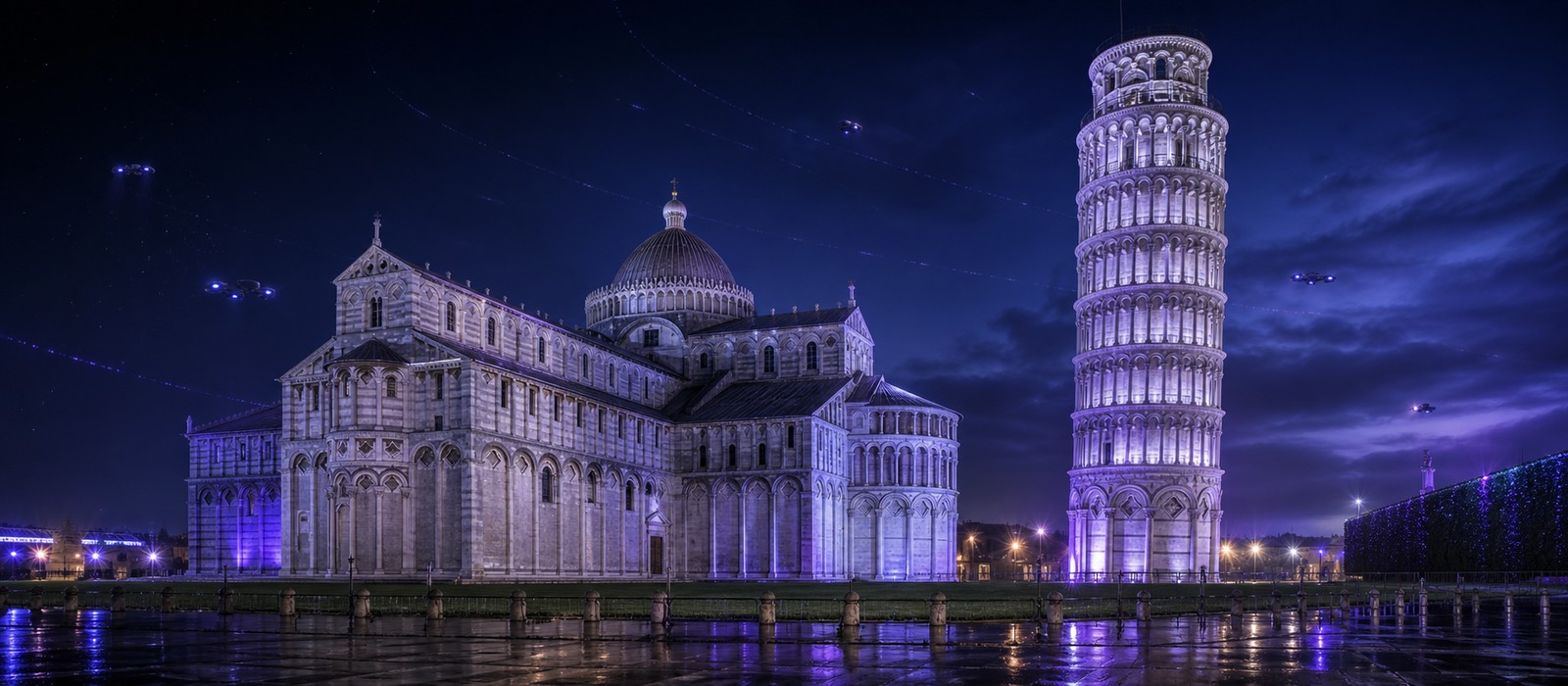 Torre di Pisa, Pisa, in stile futuristico