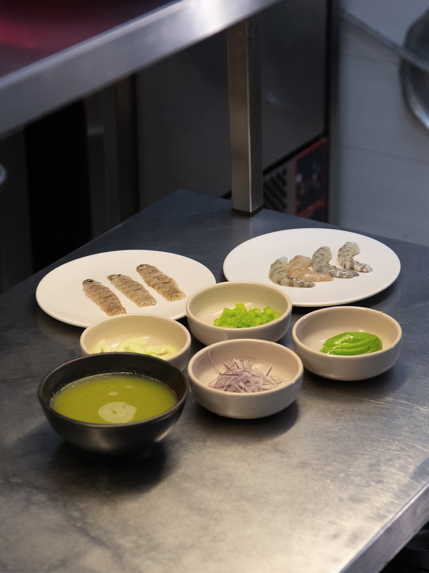 La cucina di Opera in preparazione
