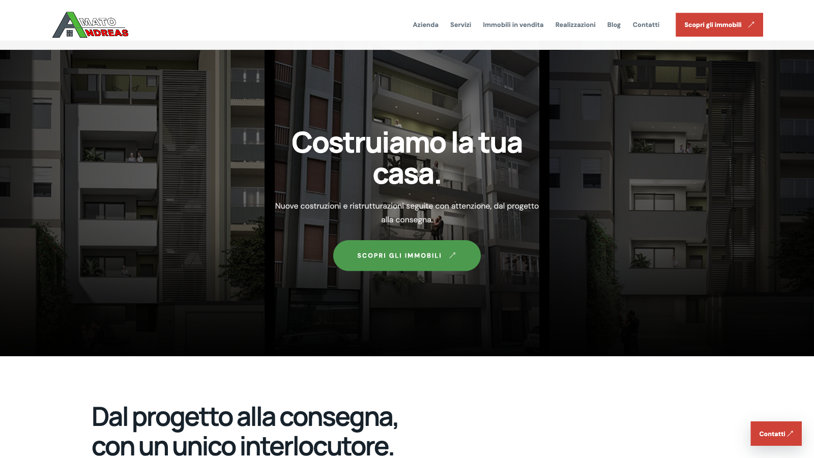 Hero animata del sito Amato Andreas Costruzioni Edili