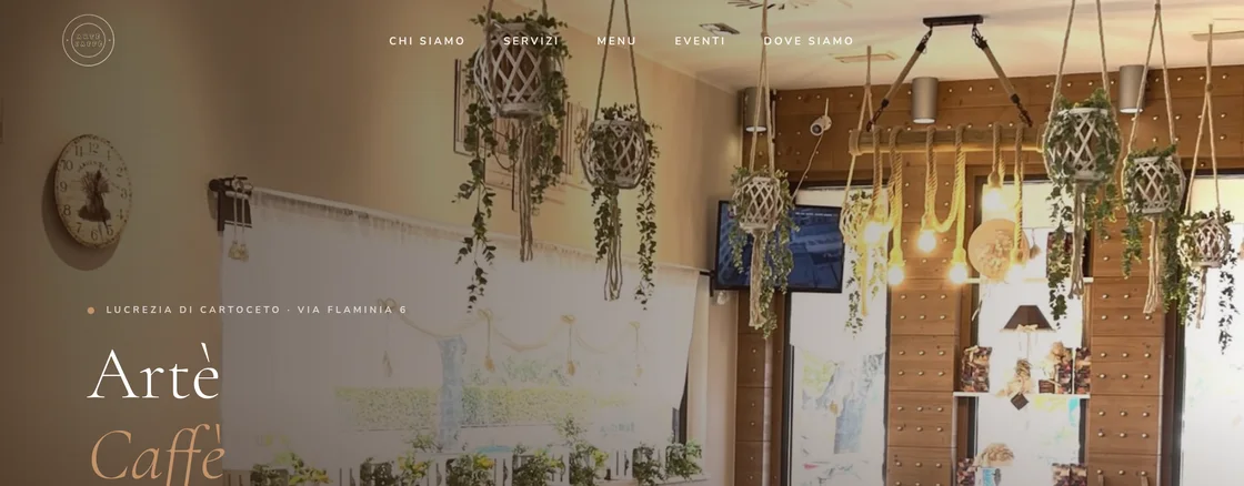 Artè Caffè — sito web